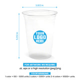 20 oz. Custom Printed Recyclable Plastic Cup - THE CUP STORE