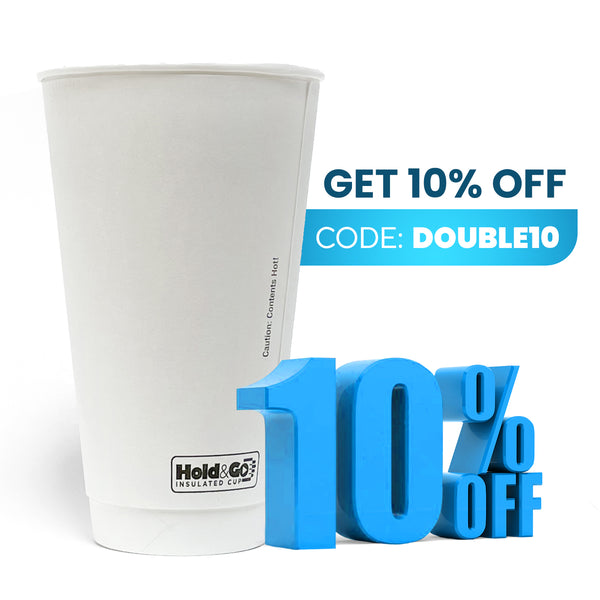 20 oz. Blank Recyclable Double Walled Paper Cup