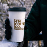 20 oz. Custom Printed Recyclable Paper Cup - THE CUP STORE