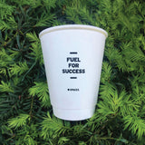 8 oz. Custom Printed Recyclable Double Walled Paper Cup - THE CUP STORE