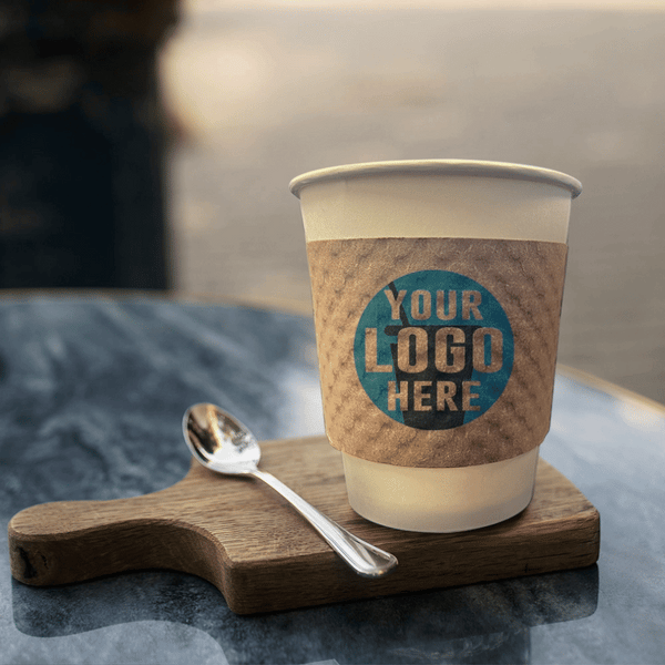 Custom Printed Kraft Brown Coffee Sleeve - THE CUP STORE