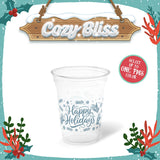 10 oz. Holiday Recyclable Plastic Cup – Custom Cozy Bliss