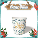 10 oz. Holiday Recyclable Paper Cup – Custom Cozy Bliss