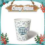 12 oz. Holiday Recyclable Paper Cup – Custom Cozy Bliss