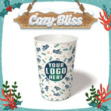 16 oz. Holiday Recyclable Paper Cup – Custom Cozy Bliss