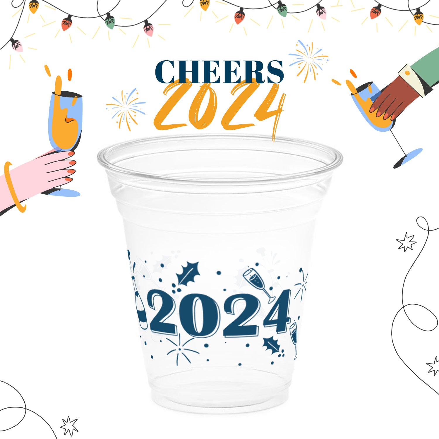 Cheers Plastic Cups 20oz - urbAna