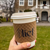 Custom Printed Kraft Brown Coffee Sleeve - THE CUP STORE