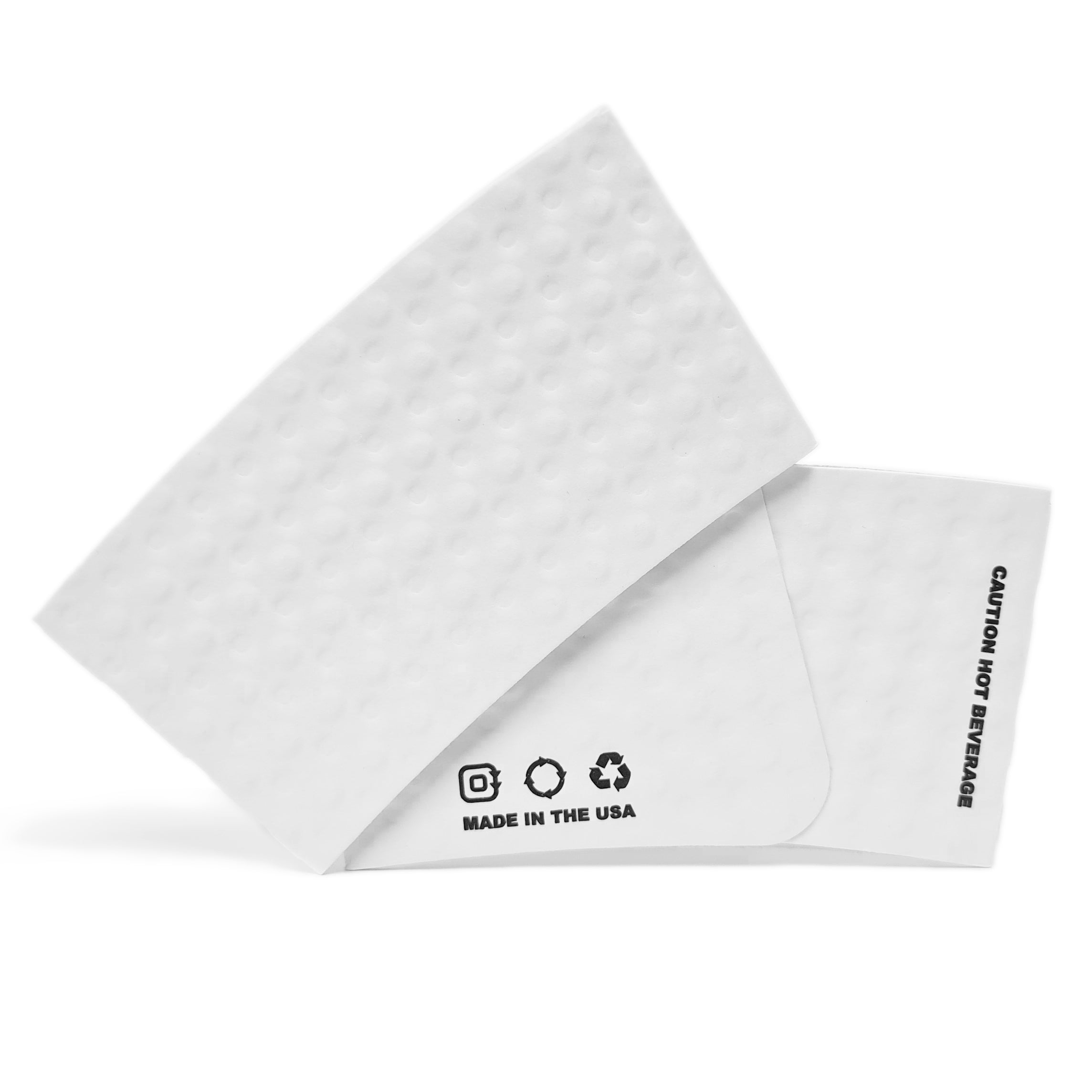 White Coffee Cup Sleeve