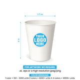 12 oz. Custom Printed Recyclable Paper Cup - THE CUP STORE