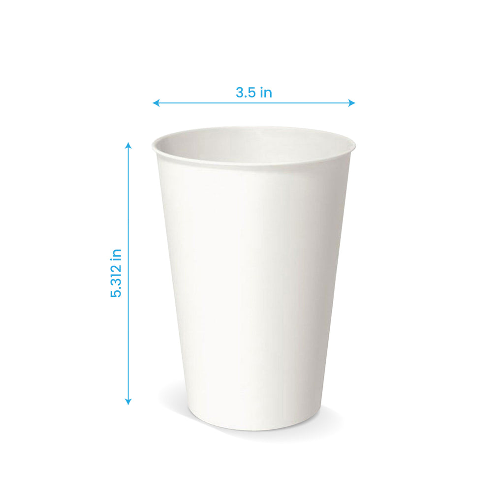 16 oz. Blank Recyclable Paper Cup | THE CUP STORE