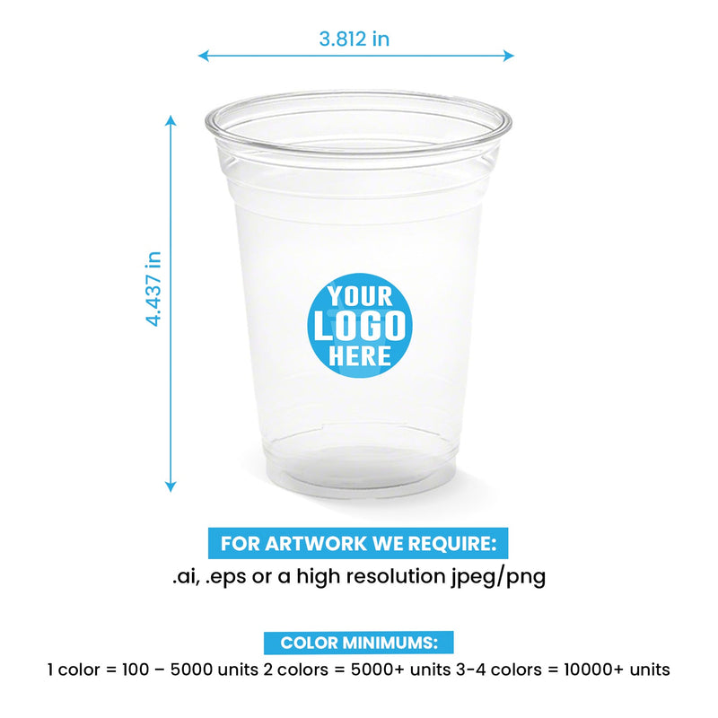 16 oz. Custom Printed Recyclable Plastic Cup - THE CUP STORE