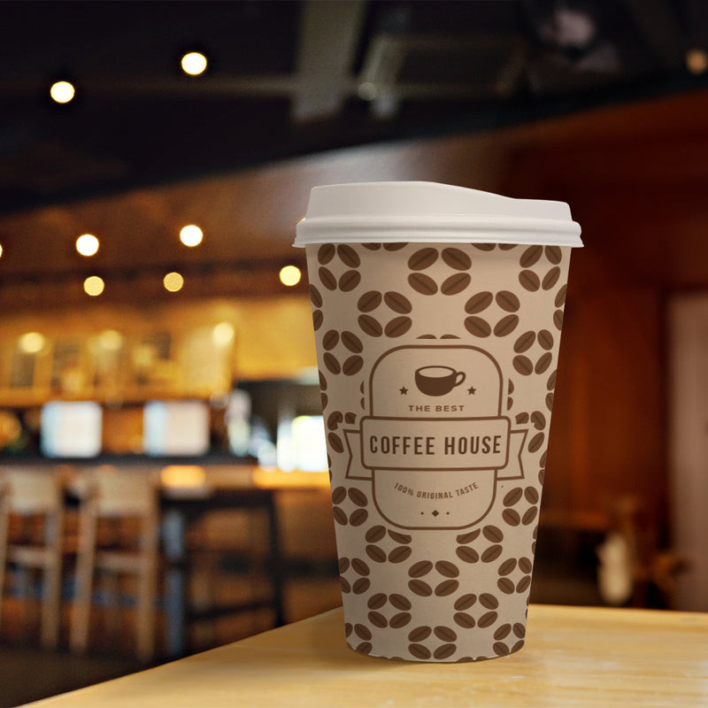 16 oz. High Volume Full Wrap Custom Printed Recyclable Paper Cup