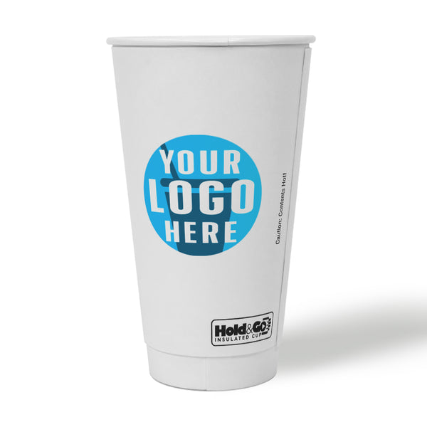20 oz. Custom Printed Recyclable Double Walled Paper Cup