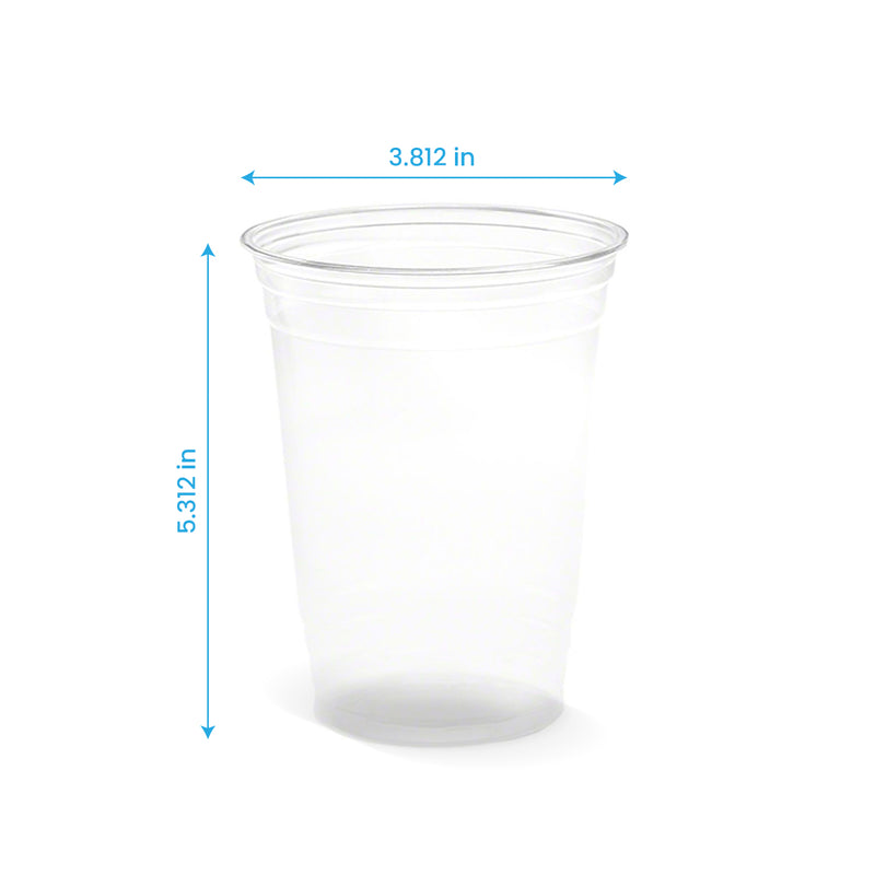 Strong Clear Plastic Smoothie Cups Dome Lids 7oz 10oz 12oz 16oz