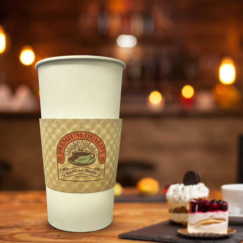 20 oz. Custom Printed Recyclable Paper Cup - THE CUP STORE