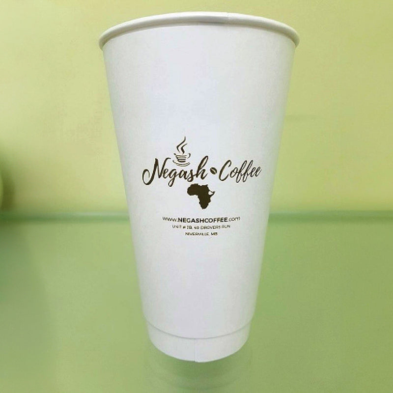 20 oz. Premium Custom Printed Recyclable Double Walled Paper Cup 600/Case