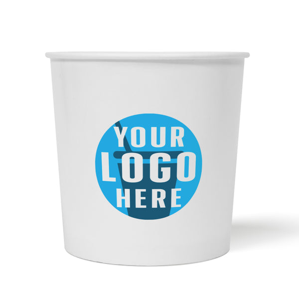 24 oz. Custom Printed Recyclable Paper Food Container