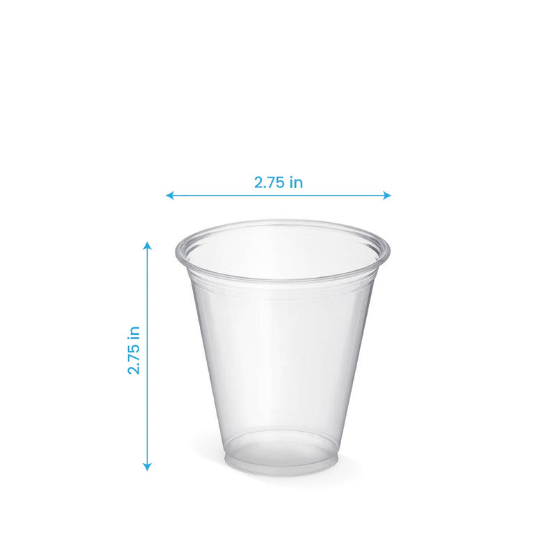 5 oz. Blank Recyclable Plastic Cup - THE CUP STORE