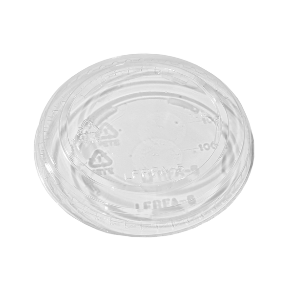 Flat Clear Lid For 5 oz. Recyclable Paper Food Container