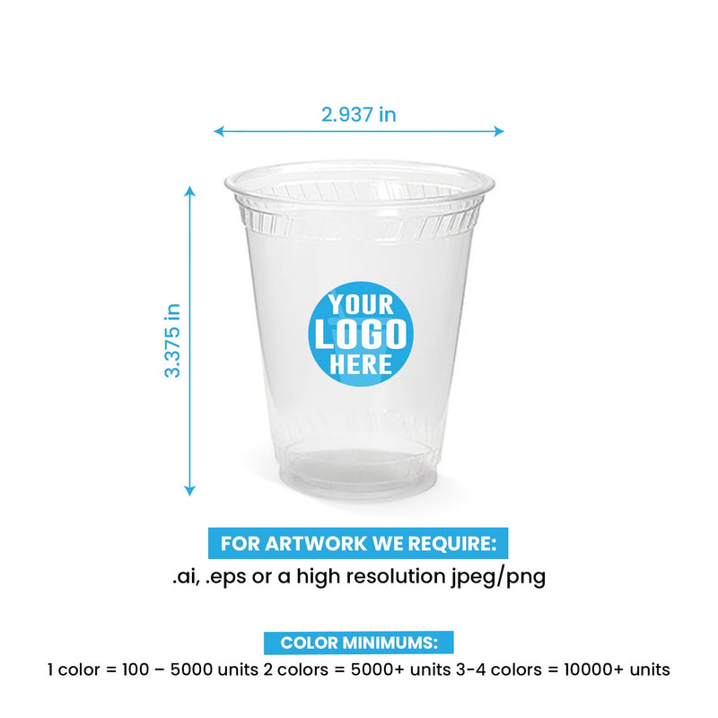 7 oz. Custom Printed Recyclable Plastic Cup 1000/Case