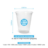 7 oz. Blank Compostable Plastic Cup - THE CUP STORE