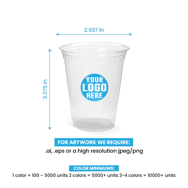 7 oz. Custom Printed Recyclable Plastic Cup - KC - THE CUP STORE