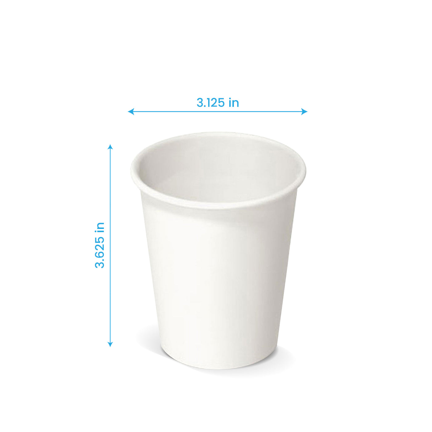 blank paper coffee cups 8 oz. Blank Recyclable Paper Cup