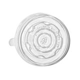 Flat Clear Lid For 8 oz. Recyclable Paper Food Container