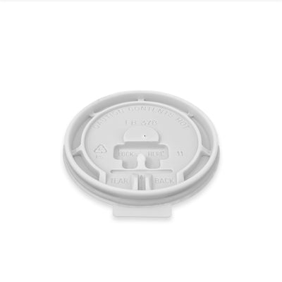 Lock Back Lid For 8 oz. Recyclable And Compostable Paper Cups