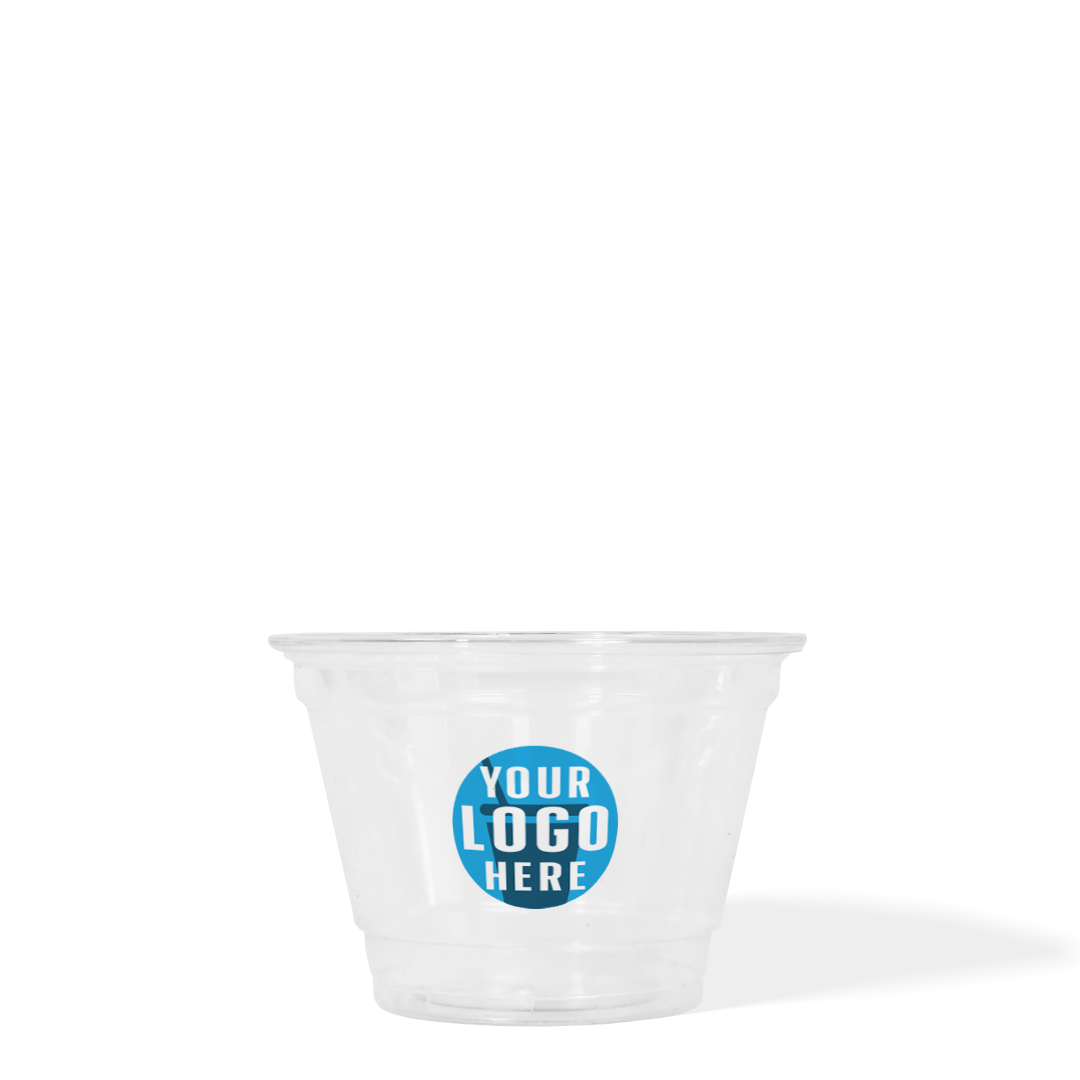 9 oz Custom Printed Recyclable Plastic Cup THE CUP STORE 9 oz Custom Printed Recyclable Plastic Cup THE CUP STORE
