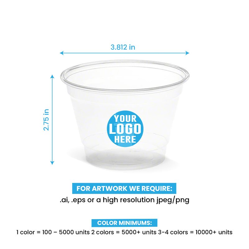 9 oz. Custom Printed Recyclable Plastic Cup