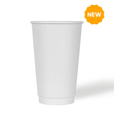 16 oz. Blank Recyclable Double Walled Paper Cup