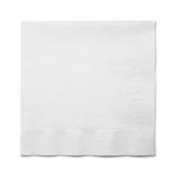 Blank 3-PLY White Dinner Napkin on white background