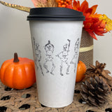 16 oz. Holiday Recyclable Paper Cup - Halloween Bone To Be Wild - THE CUP STORE