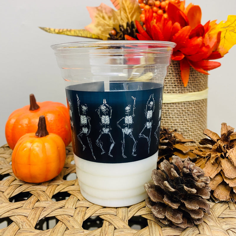 16 oz. Holiday Recyclable Plastic Cup - Halloween Bone To Be Wild - THE CUP STORE