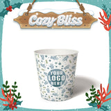 10 oz. Holiday Recyclable Paper Cup – Custom Cozy Bliss