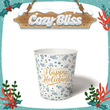10 oz. Holiday Recyclable Paper Cup – Custom Cozy Bliss