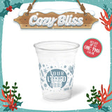 16 oz. Holiday Recyclable Plastic Cup – Custom Cozy Bliss