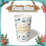 16 oz. Holiday Recyclable Paper Cup – Custom Cozy Bliss
