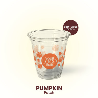 12 oz. Pumpkin Patch - Custom Printed Recyclable Plastic Cup
