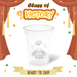 10 oz. Graduation Recyclable Plastic Cup – Class of Victory (White) - THE CUP STORE