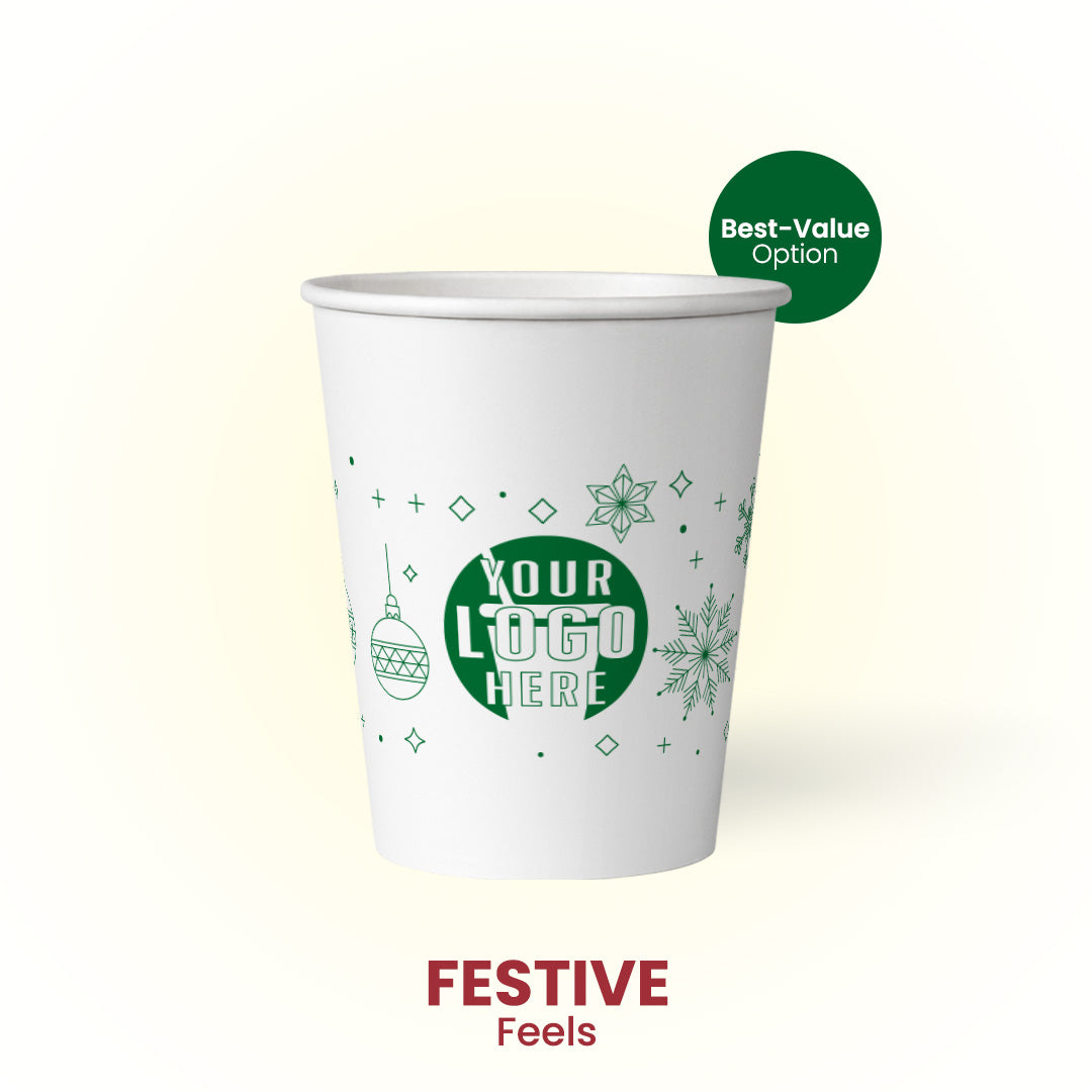 12 oz. Custom Printed Recyclable Paper Cup | THE CUP STORE