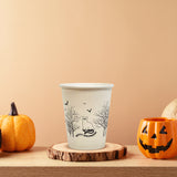 8 oz. Holiday Recyclable Paper Cup - Bone To Be Wild (Black)