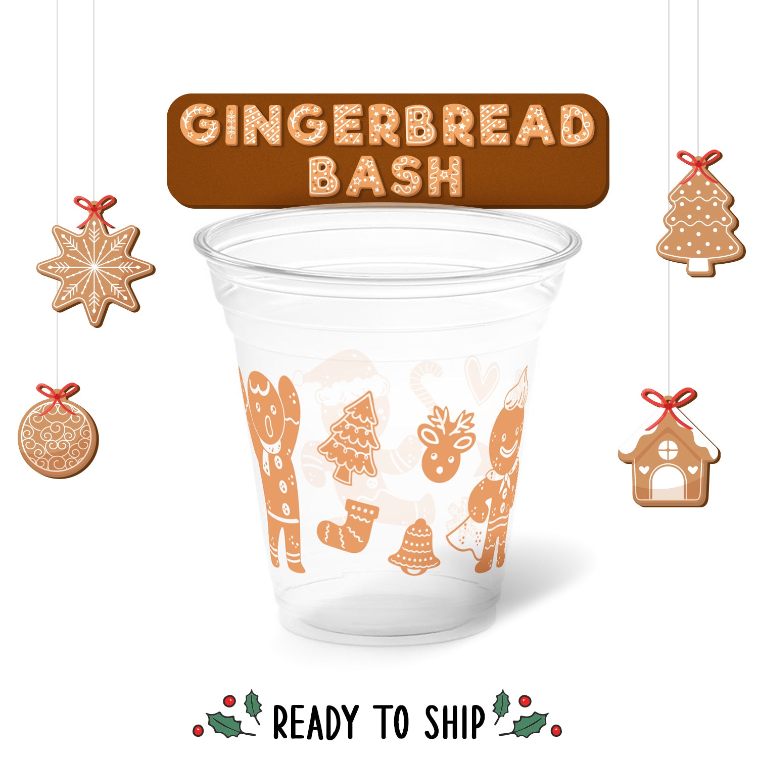 Gingerbread Man to Go Cups