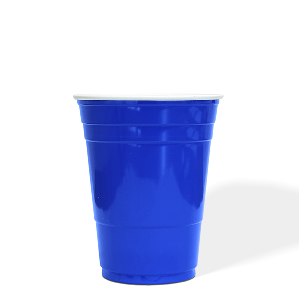 16 oz. Blue Recyclable Plastic Party Cup - P16 - THE CUP STORE