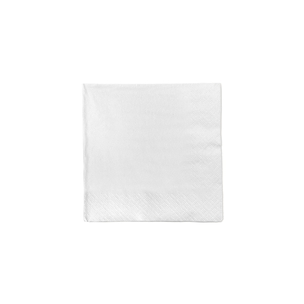 Blank Premium 3-PLY White Beverage Napkin