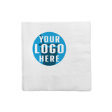Custom Printed Premium 3-PLY White Lunch Napkin
