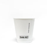 8 oz. Blank Recyclable Double Walled Paper Cup - THE CUP STORE