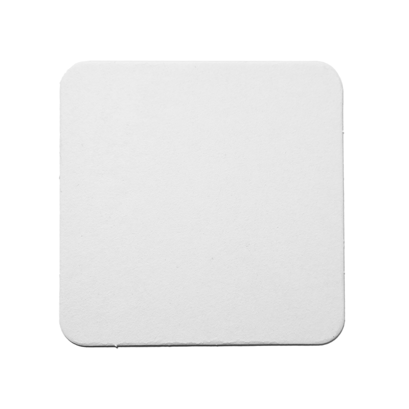 4" Blank Medium Weight Square Coaster