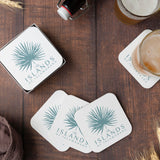 4" Custom Printed Medium Weight Square Coaster - THE CUP STORE